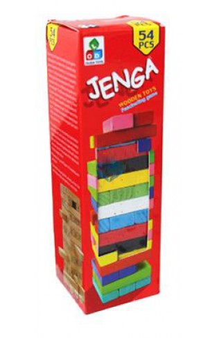 Jenga 54 Pcs Colored Tower